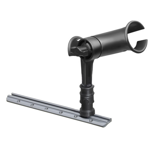 RAM Mount RAM Tube Jr. Rod Holder w\/ 4" Post & Adapt-A-Post Track Mounting Base [RAP-390-SAAPU]