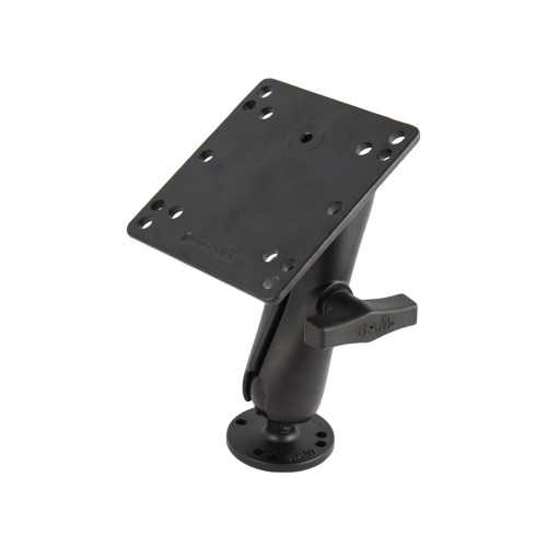 RAM Mount 4.75" Square Base VESA 75mm & 100mm Hole Patterns w\/Surface Mount - 1.5" Rubber Ball Size [RAM-101U-246]