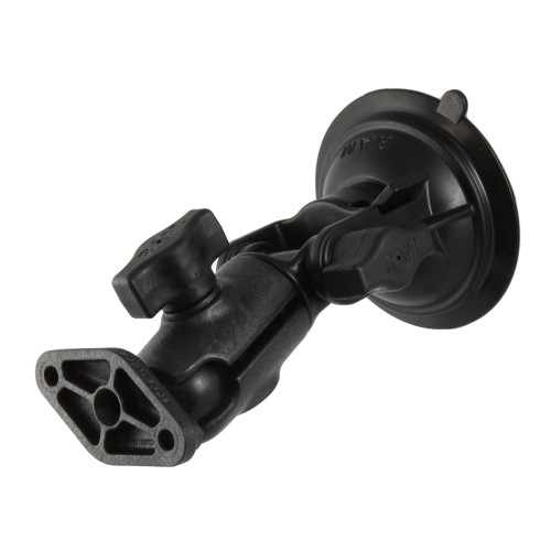 RAM Mount RAM Twist-Lock Composite Suction Cup Ratchet Mount w\/Diamond Plate [RAP-B-104-224U]