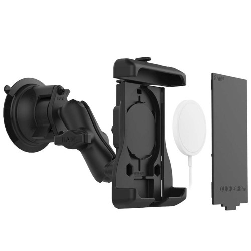 RAM Mount RAM Quick-Grip Suction Cup Mount f\/Apple MagSafe Compatible Phones [RAM-B-166-UN15WU]