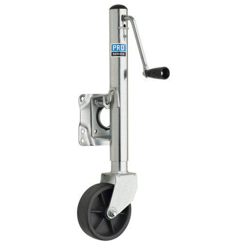 Pro Series 1000 lbs. Zinc Plated Swivel Jack w\/6" Poly Wheel [EJ10000101]