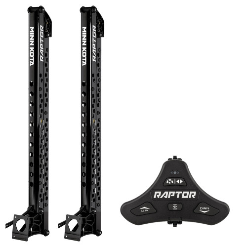 Minn Kota Raptor Bundle Pair - 8' Black Shallow Water Anchors w\/Footswitch [1810600\/PAIR]