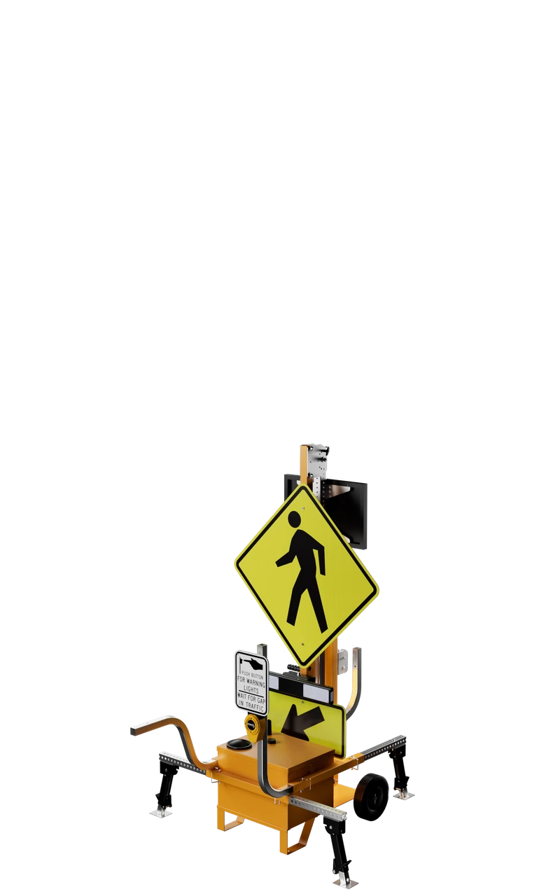 Mobile RRFB Crosswalk System