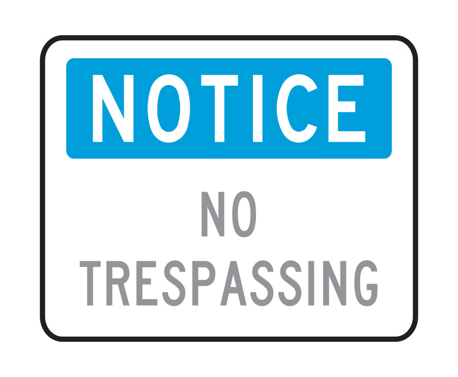 OSHA Signs - NOTICE NO TRESPASSING - OSHA Signs | TAPCO