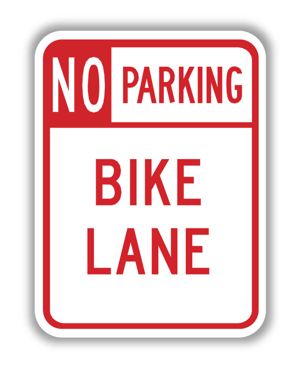 USAストリート看板 ＮＯ PARKING In This Block No Parking Traffic Sign FRP320