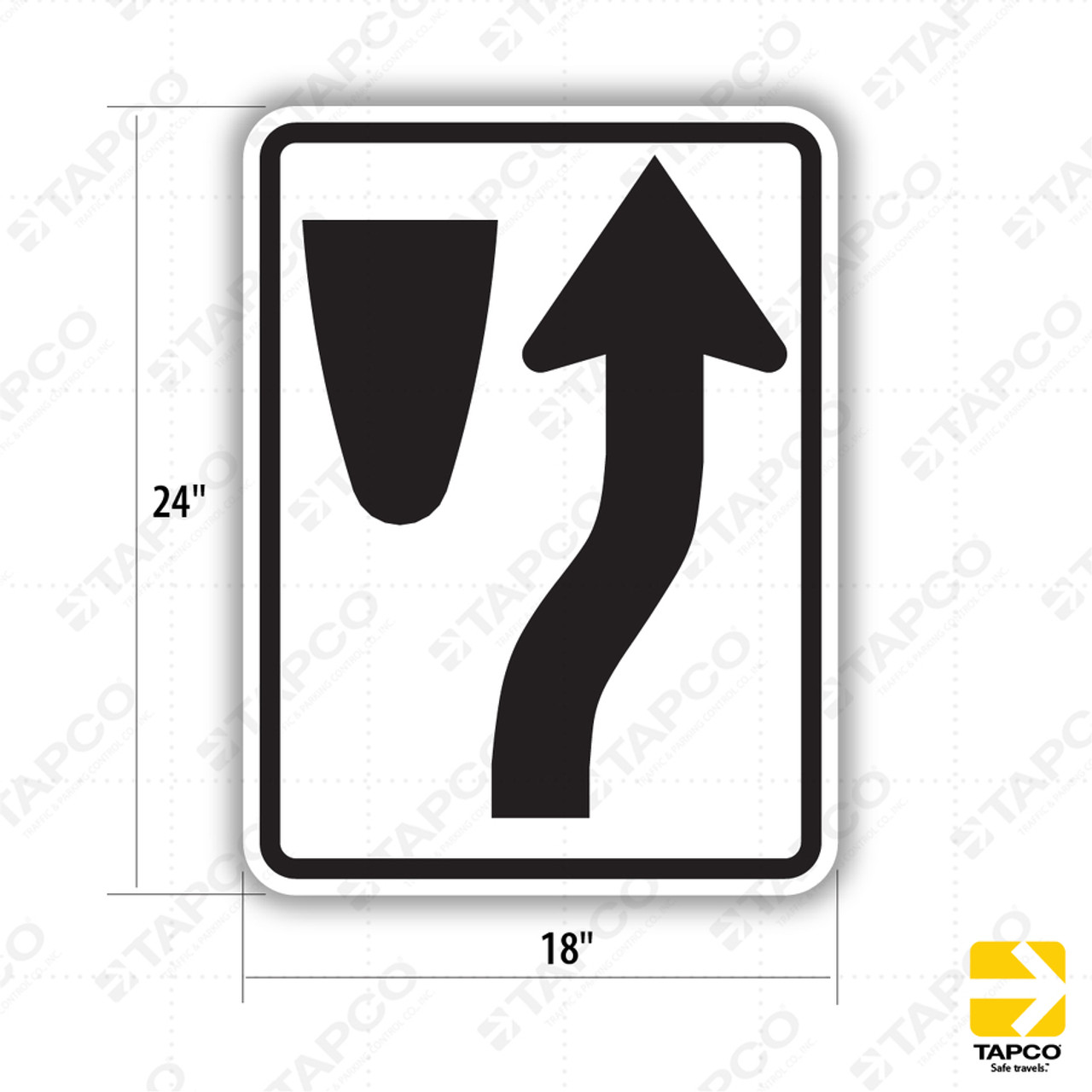 Divided Highway Right (Symbol) Sign R4-7 - Lane Control Signs