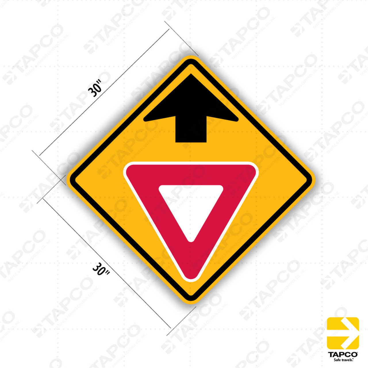 Yield Ahead (Symbol) Sign W3-2