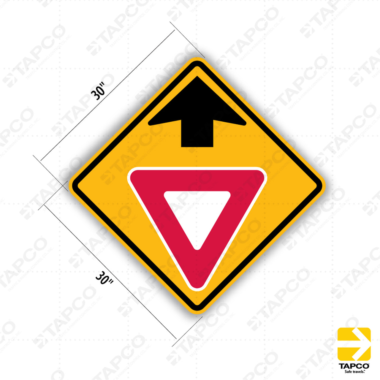 Yield Ahead Symbol Sign W3 2 Standard Traffic Signs Tapco