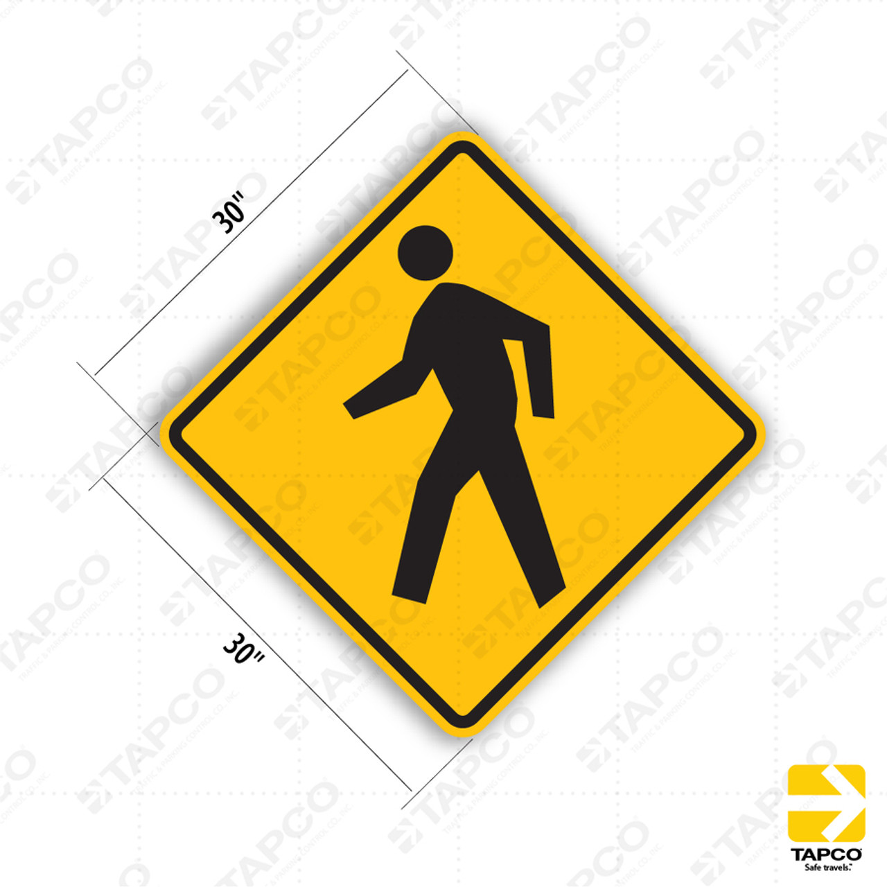 Pedestrian Sign W11-2 School Signs TAPCO
