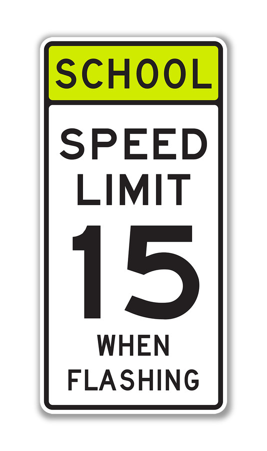 SCHOOL SPEED LIMIT WHEN FLASHING Sign S5-1 - Standard Traffic