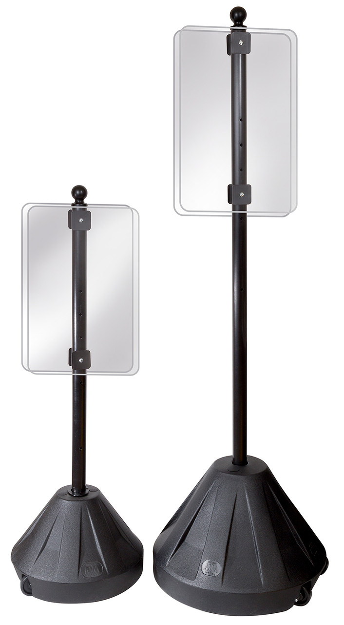 Rolling Sign Base with Pole - Portable Bases | TAPCO