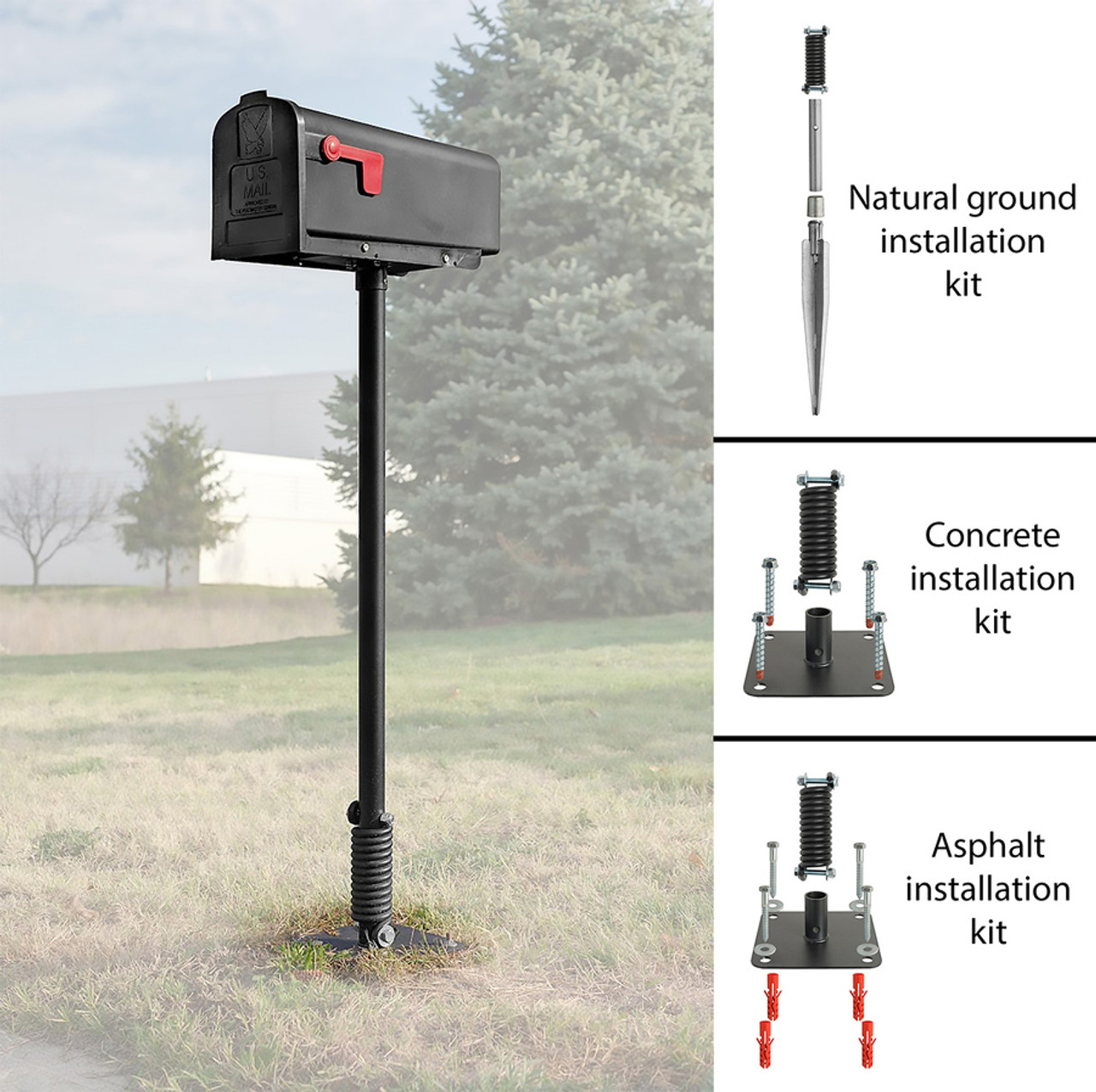 residential mailboxes post mount