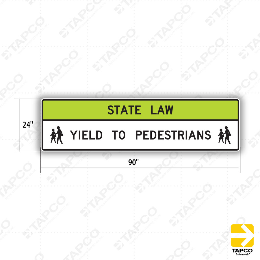 R1-9 Overhead Pedestrian Crossing - Pedestrian Signs | TAPCO