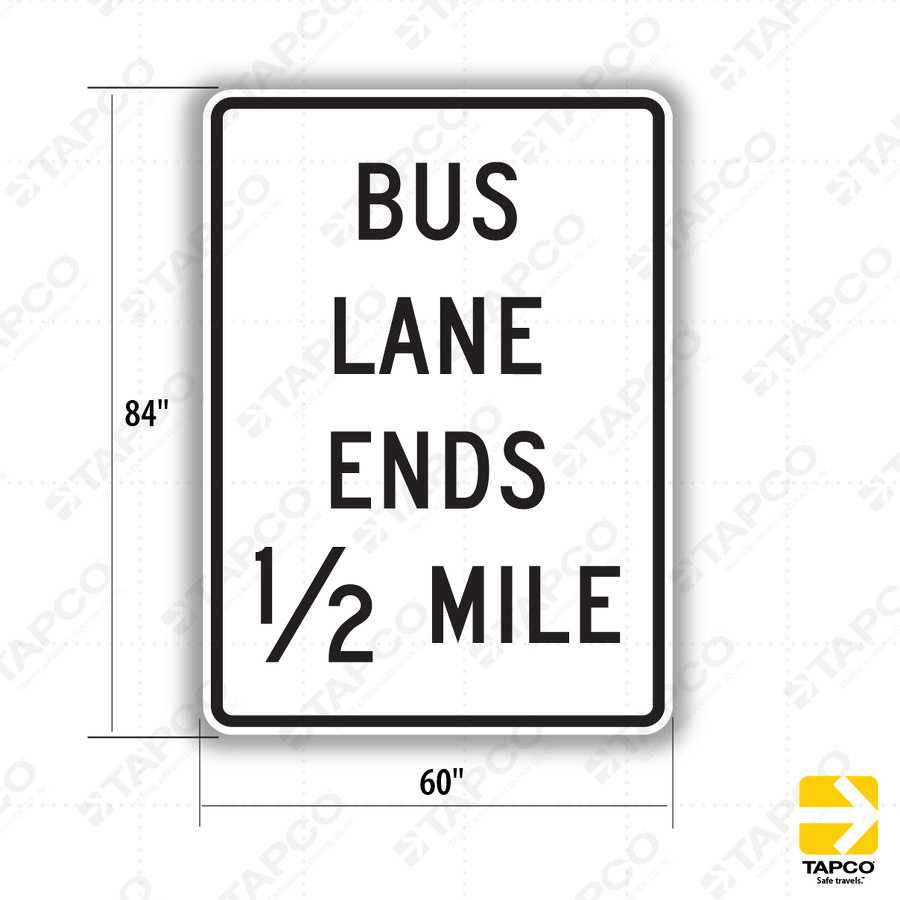 バスサイン R3-42b EXPRESS RESTRICTION ENDS Sign - Lane Control Signs | TAPCO