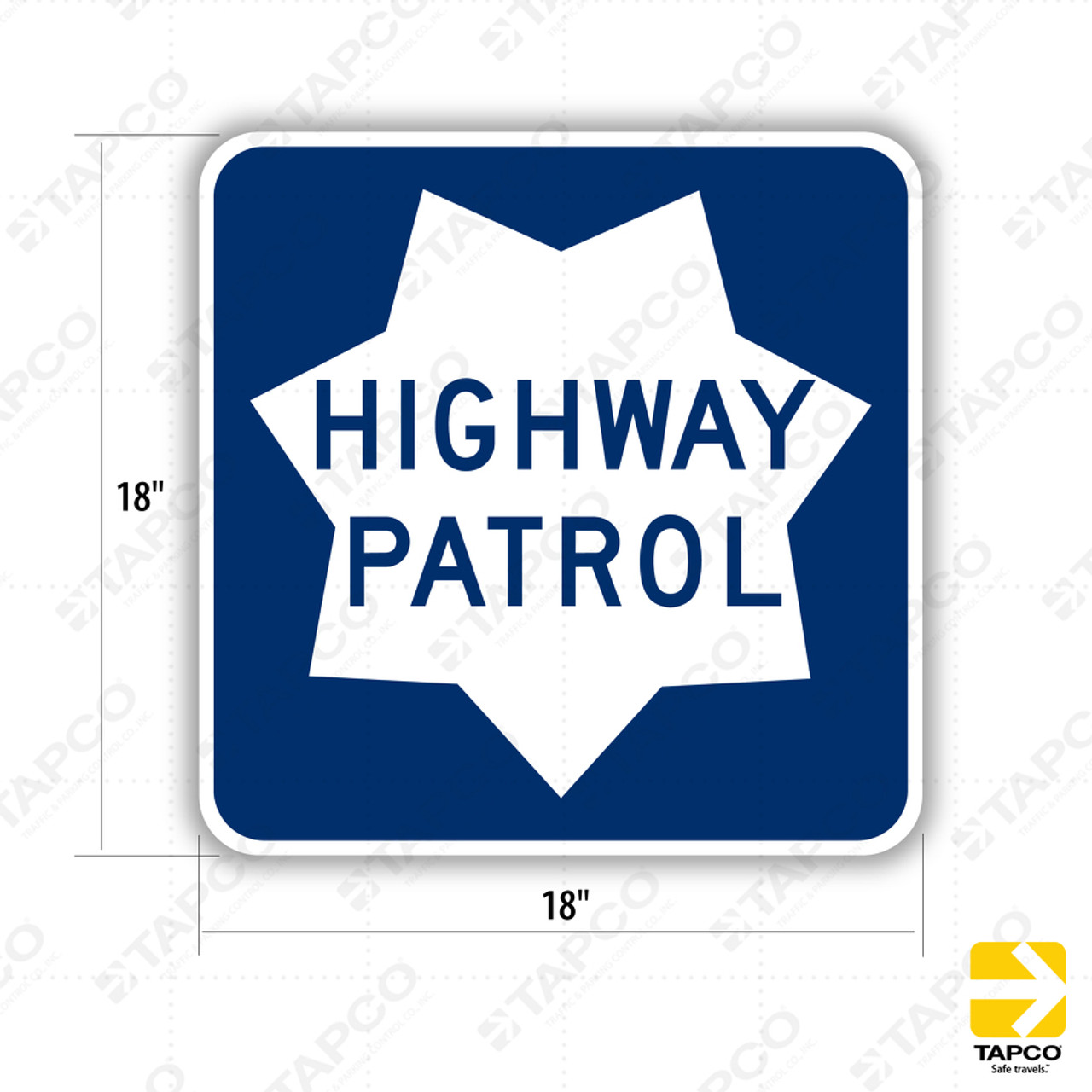 G66-57 (CA) HIGHWAY PATROL Sign - Guide Signs (G) | TAPCO