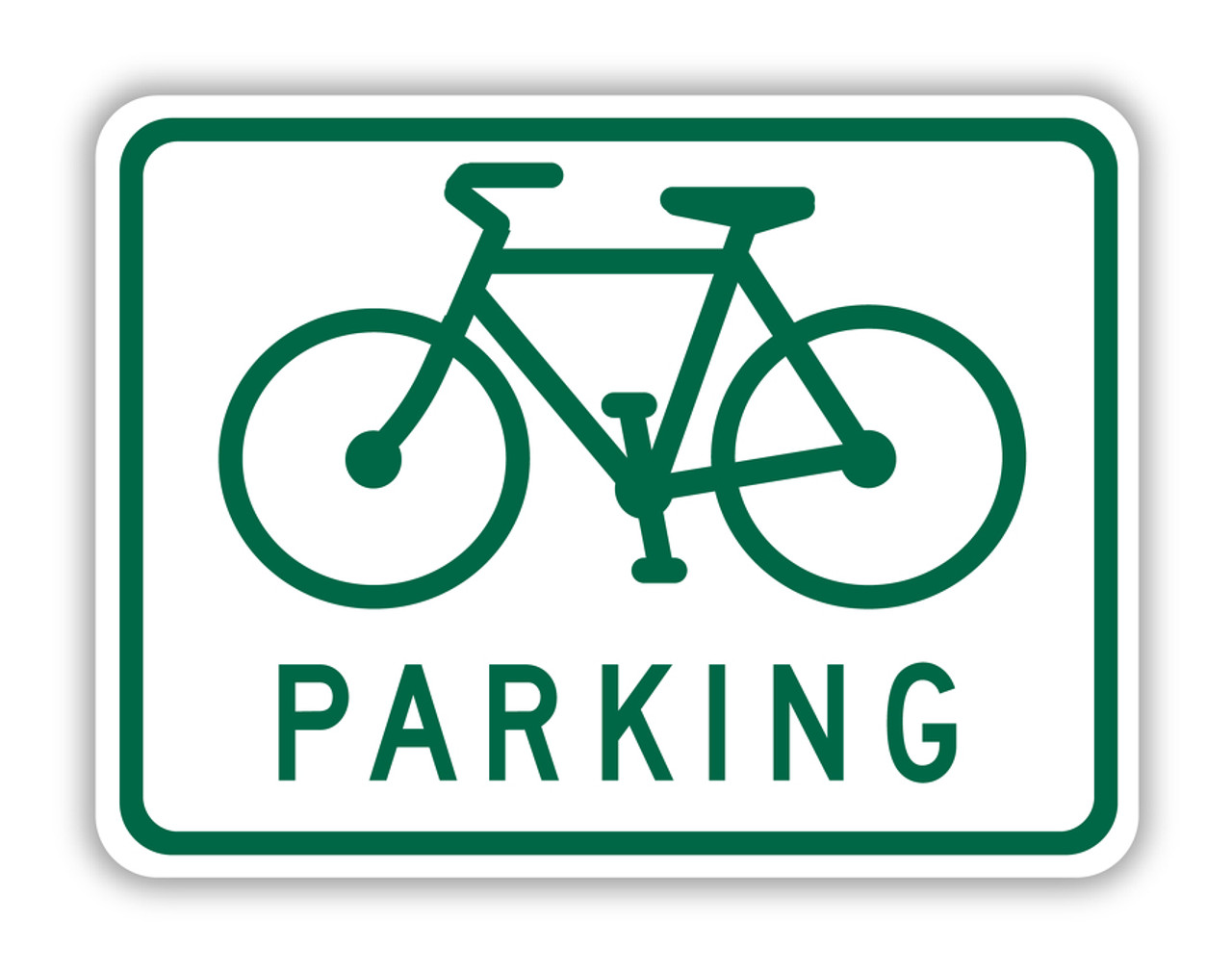 Road sign bicycle parking Royalty Free Vector Image