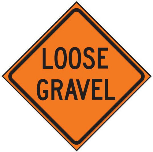 W8-7 LOOSE GRAVEL Sign - Road Conditions Signs | TAPCO