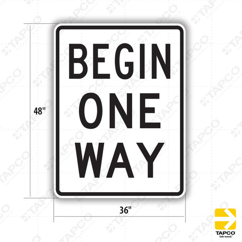 END ONE WAY Sign R6-7 - Standard Traffic Signs | TAPCO