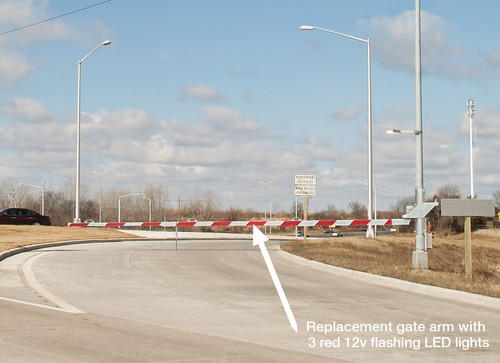 Replacement Gate Arm Light Kit for Freeway Lane Closure Gate