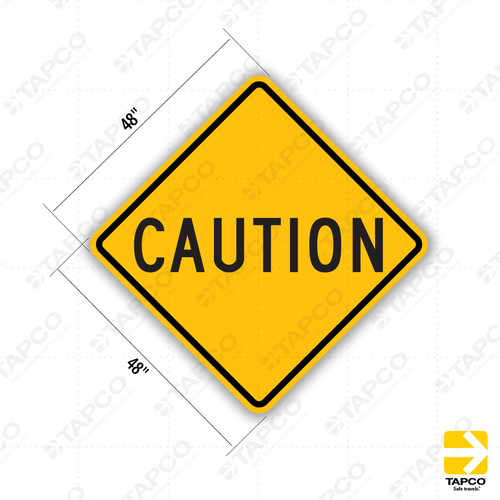 CAUTION Sign C1-1 - Standard Traffic Signs | TAPCO