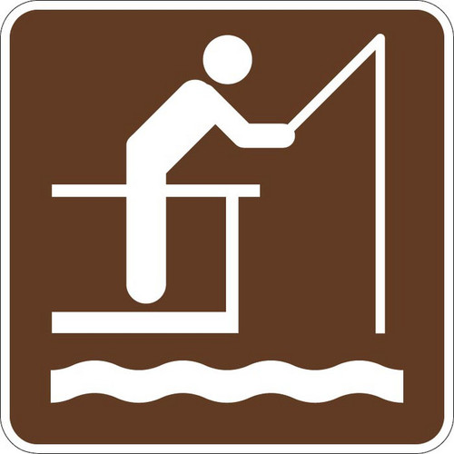 Fishing Pier (Symbol) Sign RS-119 - NPS (National Park Service