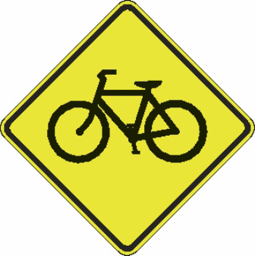 W11-15 Bicycle And Pedestrian On Road Warning Sign - H.I.P.