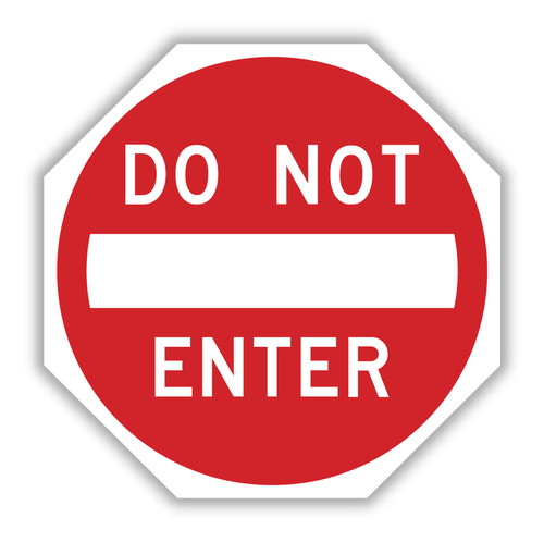 DO NOT ENTER Octagon Sign R5-1 - Standard Traffic Signs | TAPCO