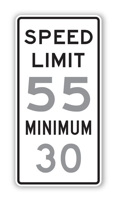 邦楽 SPEED LIMIT/memi Combined Speed Limit Sign R2-4a - Speed Limit Enforcement Signs