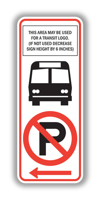 R7-107a NO Parking with Transit Logo Sign - Parking and Standing