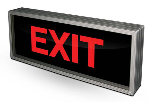 PHX Outdoor Blank-out LED Backlit Entrance/Exit Signs - LED