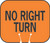 Cone and Delineator No Right Turn