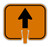 Cone and Delineator Vertical Arrow Sign Cone and Delineator Vertical Arrow Sign