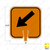 Cone and Delineator Down Left Arrow Sign Cone and Delineator Down Left Arrow Sign