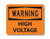 OSHA Signs - WARNING HIGH VOLTAGE