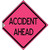 Roll-Up Sign Face ACCIDENT AHEAD 