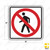 No Pedestrian Crossing (Symbol) Sign R9-3 No Pedestrian Crossing (Symbol) Sign R9-3