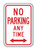 NO PARKING ANY TIME (Double Arrow) Sign R7-1D