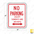 NO PARKING EXCEPT SUNDAYS AND HOLIDAYS (double arrow) Sign R7-3D NO PARKING EXCEPT SUNDAYS AND HOLIDAYS (double arrow) Sign R7-3D