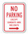 NO PARKING EXCEPT SUNDAYS AND HOLIDAYS (right arrow) Sign R7-3R NO PARKING EXCEPT SUNDAYS AND HOLIDAYS (right arrow) Sign R7-3R