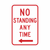 R7-4L NO STANDING ANY TIME (left arrow) Sign R7-4L NO STANDING ANY TIME (left arrow) Sign