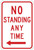 R7-4L NO STANDING ANY TIME (left arrow) Sign R7-4L NO STANDING ANY TIME (left arrow) Sign