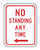 R7-4L NO STANDING ANY TIME (left arrow) Sign R7-4L NO STANDING ANY TIME (left arrow) Sign