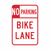 NO (in box) PARKING BIKE LANE Sign R7-9