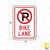 No Parking (Symbol) BIKE LANE Sign R7-9a No Parking (Symbol) BIKE LANE Sign R7-9a