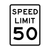 SPEED LIMIT 50 Sign R2-1 SPEED LIMIT 50 Sign R2-1