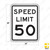 SPEED LIMIT 50 Sign R2-1 SPEED LIMIT 50 Sign R2-1