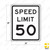 SPEED LIMIT 50 Sign R2-1 SPEED LIMIT 50 Sign R2-1