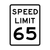 SPEED LIMIT 65 Sign R2-1