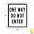 ONE WAY DO NOT ENTER Sign R6-2M ONE WAY DO NOT ENTER Sign R6-2M