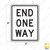 END ONE WAY Sign R6-7 END ONE WAY Sign R6-7